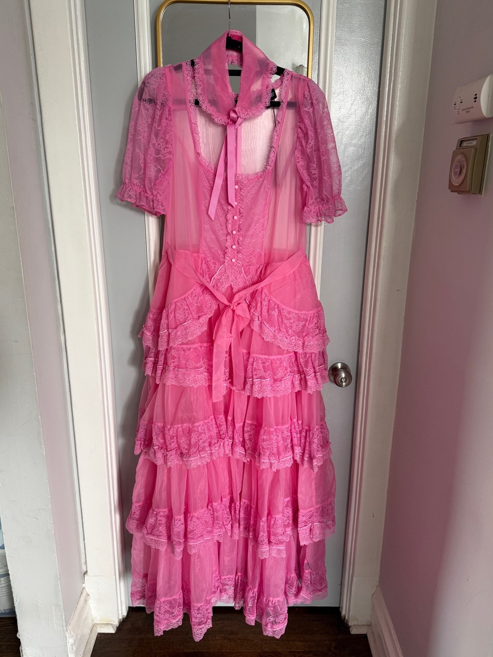Current Mood - Pretty Imperfect Maxi Dress in Pink